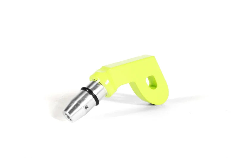 PERRIN 15-25 Subaru WRX & 13-25 BRZ/FR-S/86/GR86 Dipstick Handle P Style - Neon Yellow - Side View