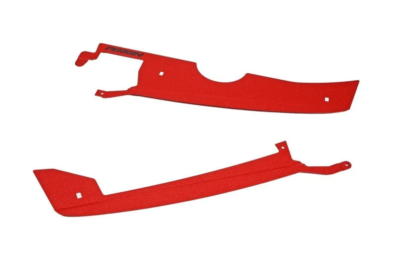 PERRIN 22-25 Subaru WRX Radiator Shroud - Red - Back View