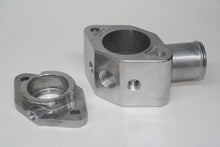 Load image into Gallery viewer, PRW Water Neck Manifold Filler; 90 Degree; Aluminum; As-Cast. 5292200 - Side View