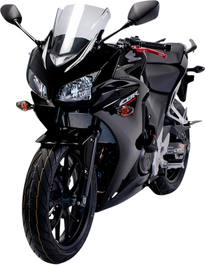 PUIG Race Windscreen - 12-3/8" - Dark Smoke - CBR500RR 6479F - Main Product View