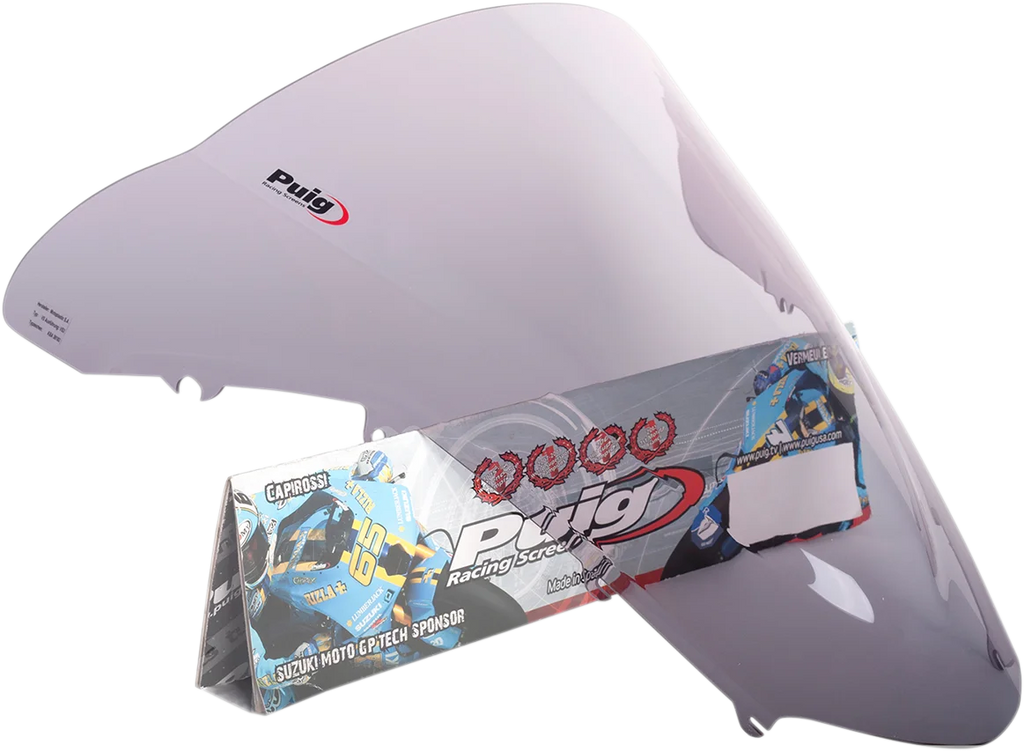 PUIG Race Windscreen - 12-3/8" - Dark Smoke - CBR500RR 6479F - Detail View