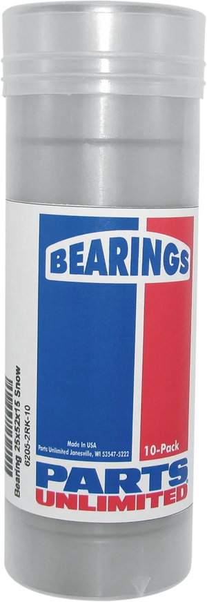 Parts unlimited Bearings - 25 x 52 x 15 - 10-Pack 6205-2RK-10 - Main Product View