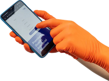 Load image into Gallery viewer, Parts unlimited Nitrile Gloves - 8.5 MIL - 2XL - 90-Pack PU-GLV85OXXL - Side View