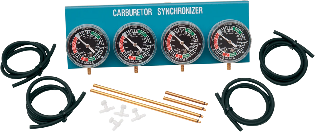 Parts unlimited Vacuum Synchronizer 2-Carburetor Set L99-68592 - Side View
