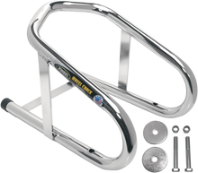 Load image into Gallery viewer, Pingel Wheel Chock - Permanent - Chrome - 6-1/2" WC65H - Main Product View