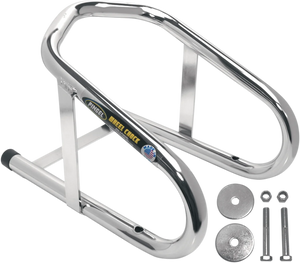Pingel Wheel Chock - Permanent - Chrome - 6-1/2" WC65H - Main Product View