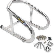 Load image into Gallery viewer, Pingel Wheel Chock - Removable - Chrome - 3-1/2" WC350 - Back View