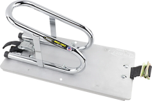 Load image into Gallery viewer, Pingel Wheel Chock - Series E-Track - Floor Mount - Removable - Chrome - 3-1/2" WC35EF - Main Product View