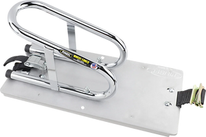 Pingel Wheel Chock - Series E-Track - Floor Mount - Removable - Chrome - 3-1/2" WC35EF - Main Product View