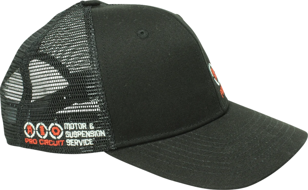 Pro Circuit Pro Circuit Service Hat - Black - One Size 6722113 - Side View