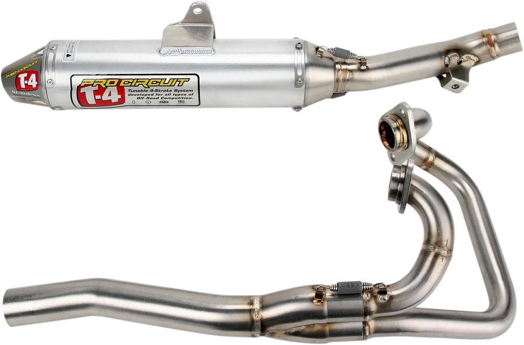 Pro Circuit T-4 Stainless Exhaust 4H00050 - Side View