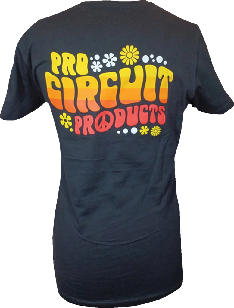 Pro Circuit Women's Groovy T-Shirt - Black - XL 646610-040 - Side View