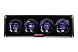 Quickcar Racing Digital 4-Gauge Panel OP/WT/OT/Volts 67-4027