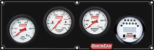 Quickcar Racing Extreme 3-1 Panel w/Tach OP/WT/WP Black 61-7046