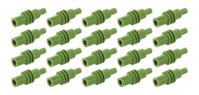 Load image into Gallery viewer, Quickcar Racing Green Cavity Plug Weatherpack 20 pack 50-305-20