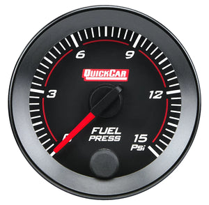 Quickcar Racing RedLine  Gauge 2-1/16in Fuel Pressure 0-15ps 65-000
