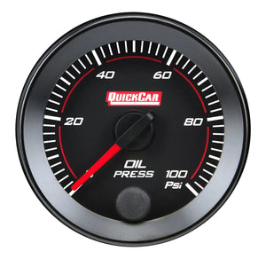 Quickcar Racing RedLine  Gauge 2-1/16in Oil Pressure 0-100psi 65-003