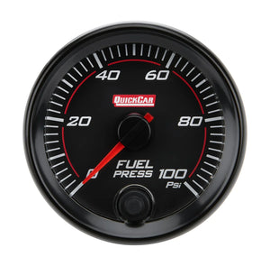 Quickcar Racing RedLine  Gauge 2-5/8in Fuel Pressure  0-100psi 69-005