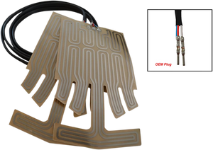 Race Shop Industries Grip Heater - Extended - 2-Wire Terminal - Ski Doo GH-18 - Main Product View
