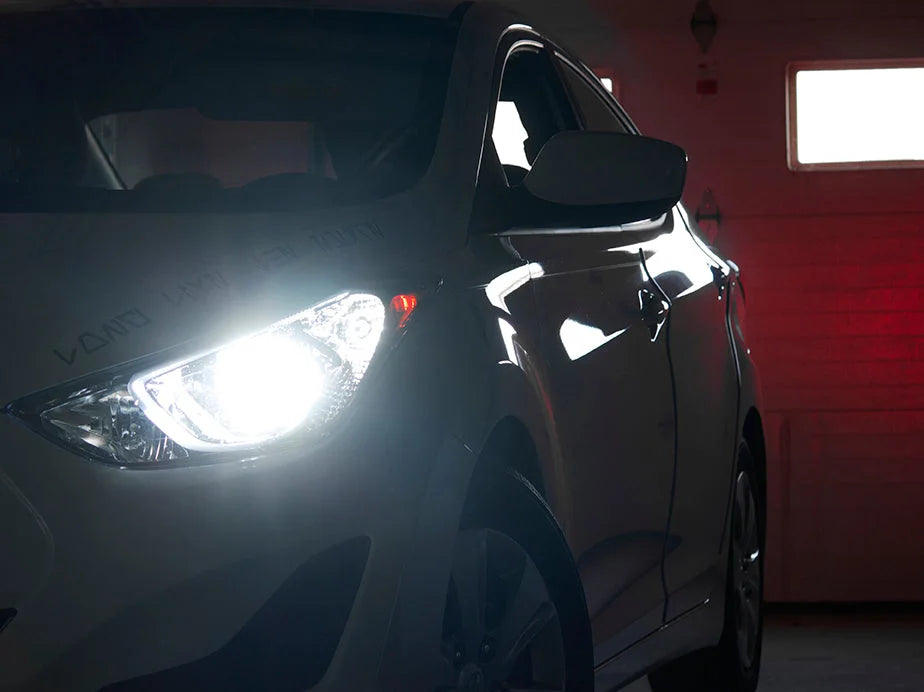 Race Sport GEN3 H11 2,700 LUX LED Headlight Kit w/ Copper Core and Pancake Fan Design H11-LED-G3-KIT - Installation View