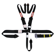 Load image into Gallery viewer, RaceQuip L & L 5pt Ratchet HNR Harness Black