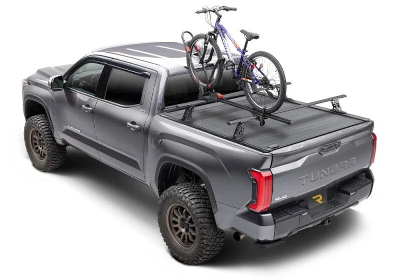 Retrax 2007-2020 Toyota Tundra CrewMax 5.5ft Bed RetraxPRO XR with Deck Rail System - Installation View