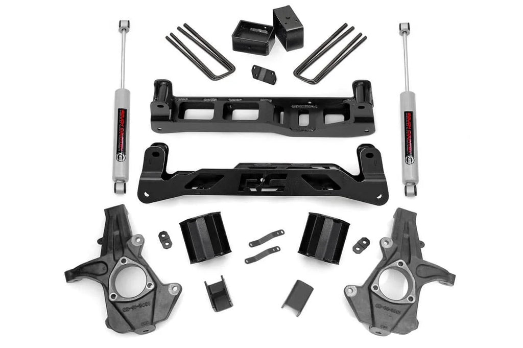 Rough Country 5 Inch Lift Kit | Alum/Stamp Steel | Chevy/GMC 1500 (14-18 & Classic) 24831 - Kit Contents