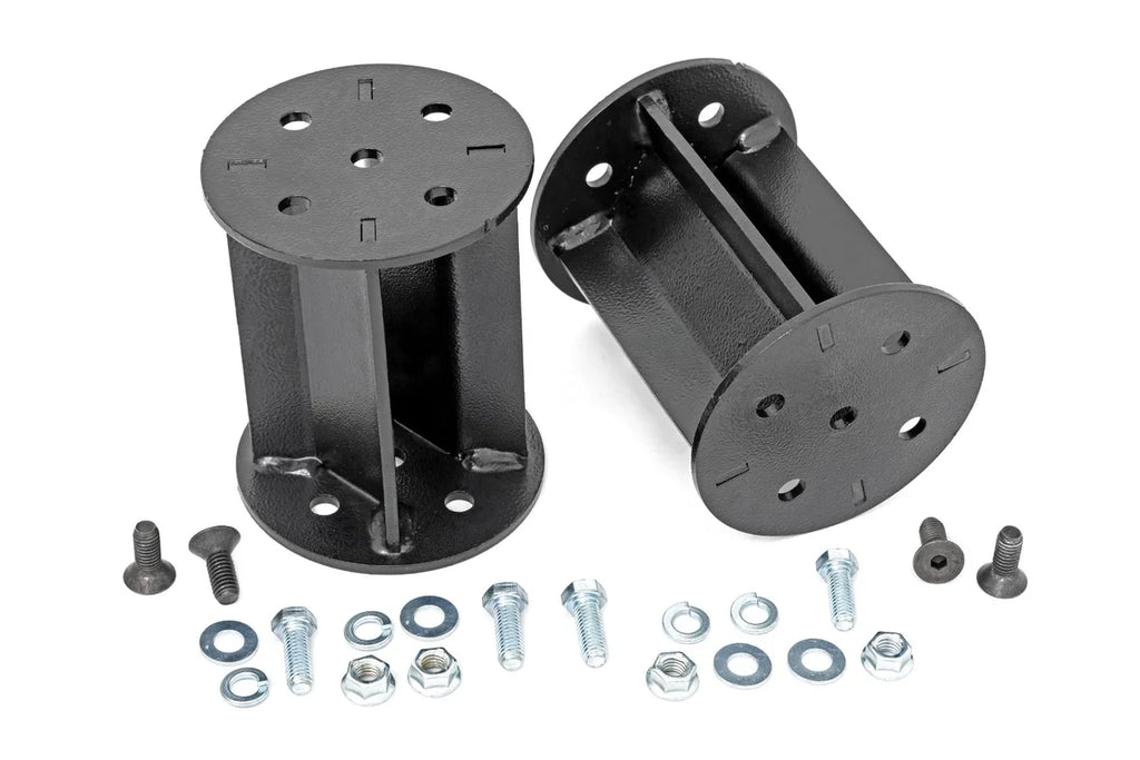 Rough Country Air Spring Kit w/compressor | 5 Inch Lift Kit | Chevy/GMC 1500 (07-18 & Classic) 100054C - Installation View