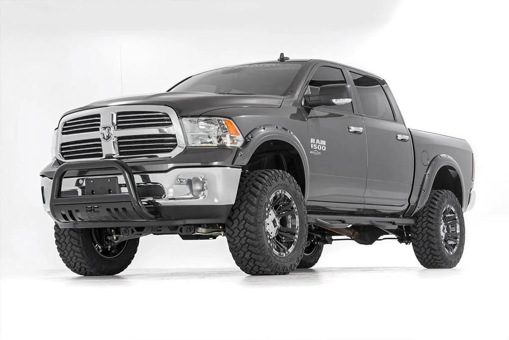 Rough Country Black Bull Bar | Ram 1500 2WD/4WD (2019-2025) B-D2092 - Installation View