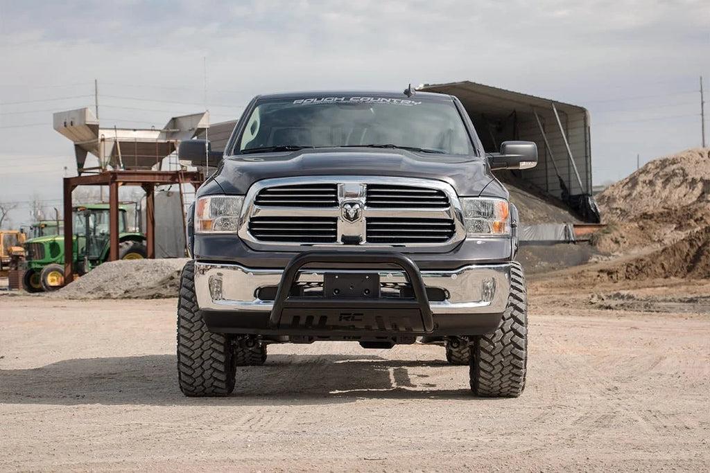 Rough Country Black Bull Bar | Ram 1500 2WD/4WD (2019-2025) B-D2092 - Front View