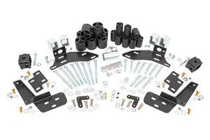 Rough Country Body Lift Bumper Brackets | FR & RR | 3 Inch Lift | Chevy C1500/K1500 Truck (88-94) RC703 - Kit Contents