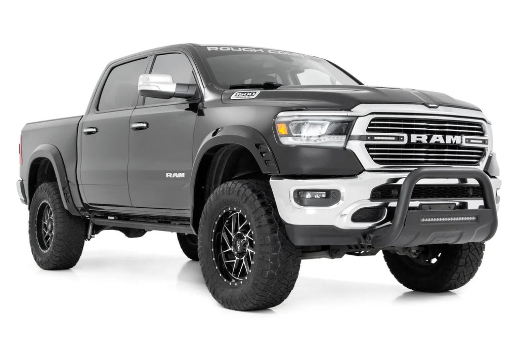 Rough Country Fender Flares | SF1 | DX8 Black | Ram 1500 2WD/4WD (2019-2024) F-D319201-DX8 - Back View