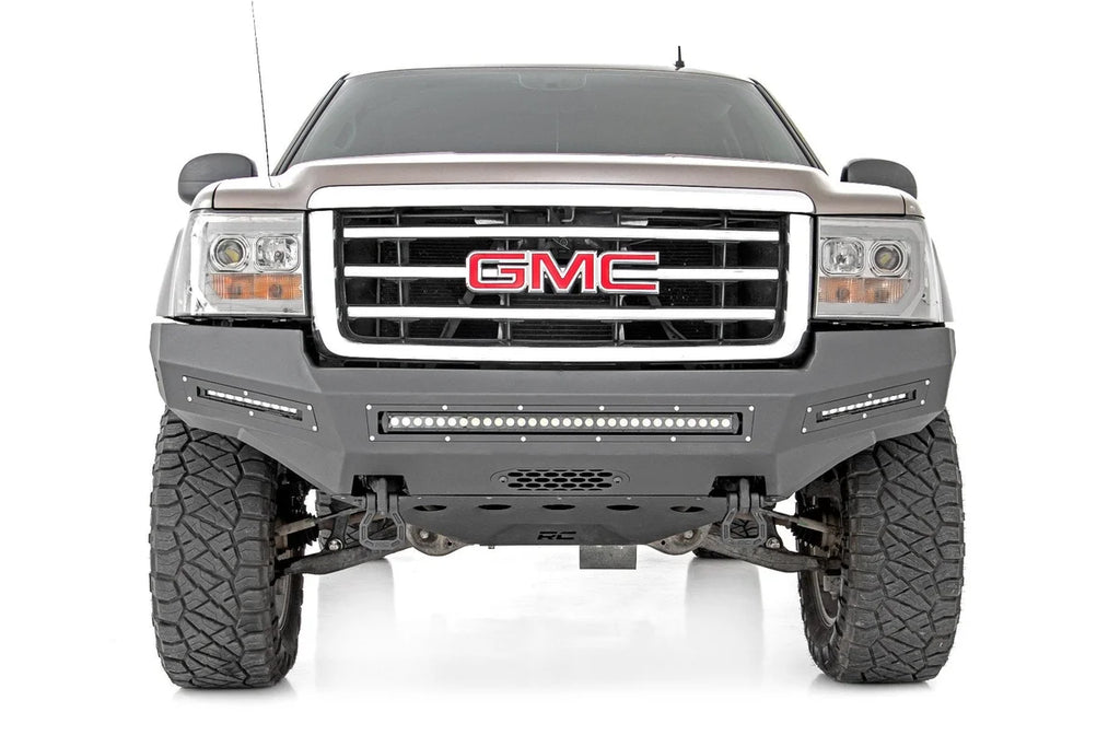 Rough Country Front Bumper | Fabricated | Prerunner | LED | GMC Sierra 1500 2WD/4WD (07-13) 10913 - Side View