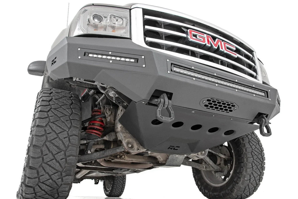 Rough Country Front Bumper | Fabricated | Prerunner | LED | GMC Sierra 1500 2WD/4WD (07-13) 10913 - Additional View 6