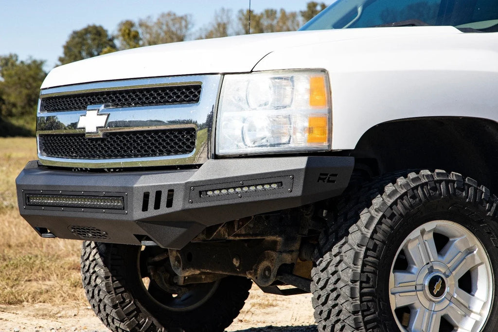 Rough Country Front High Clearance Bumper | BLK LEDs | Chevy Silverado 1500 2WD/4WD (07-13) 10911 - Additional View 5
