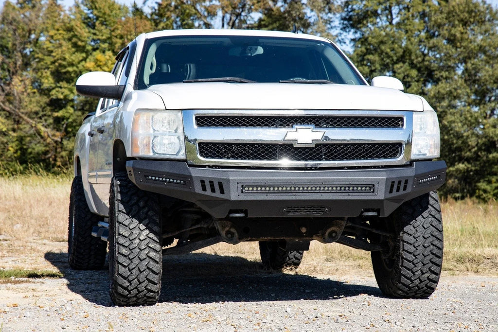 Rough Country Front High Clearance Bumper | BLK LEDs | Chevy Silverado 1500 2WD/4WD (07-13) 10911 - Additional View 6