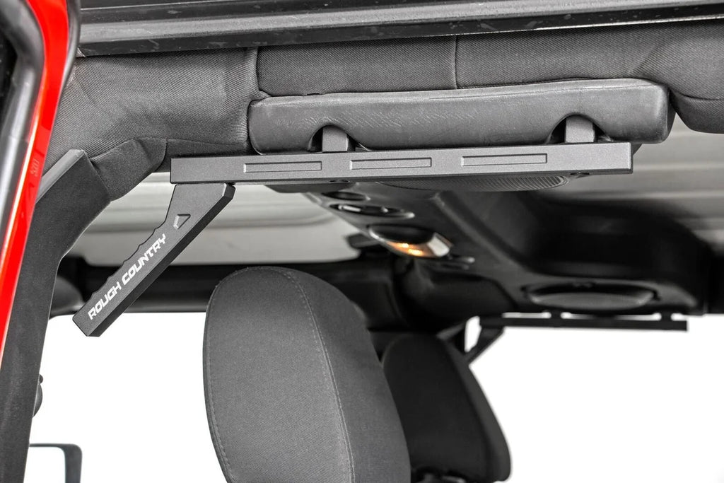Rough Country Grab Handles | Alum | FR & RR | Jeep Wrangler JK/Wrangler Unlimited  (07-18) 6509 - Back View