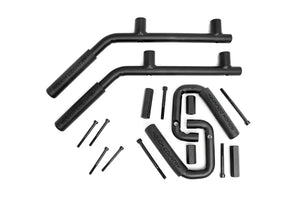 Rough Country Grab Handles | Steel | FR & RR | Black | Jeep Wrangler JK/Wrangler Unlimited (07-18) 6503 - Main Product View