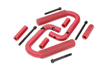 Load image into Gallery viewer, Rough Country Grab Handles | Steel | Front | Red | Jeep Wrangler JK/Wrangler Unlimited (07-18) 6501RED - Front View