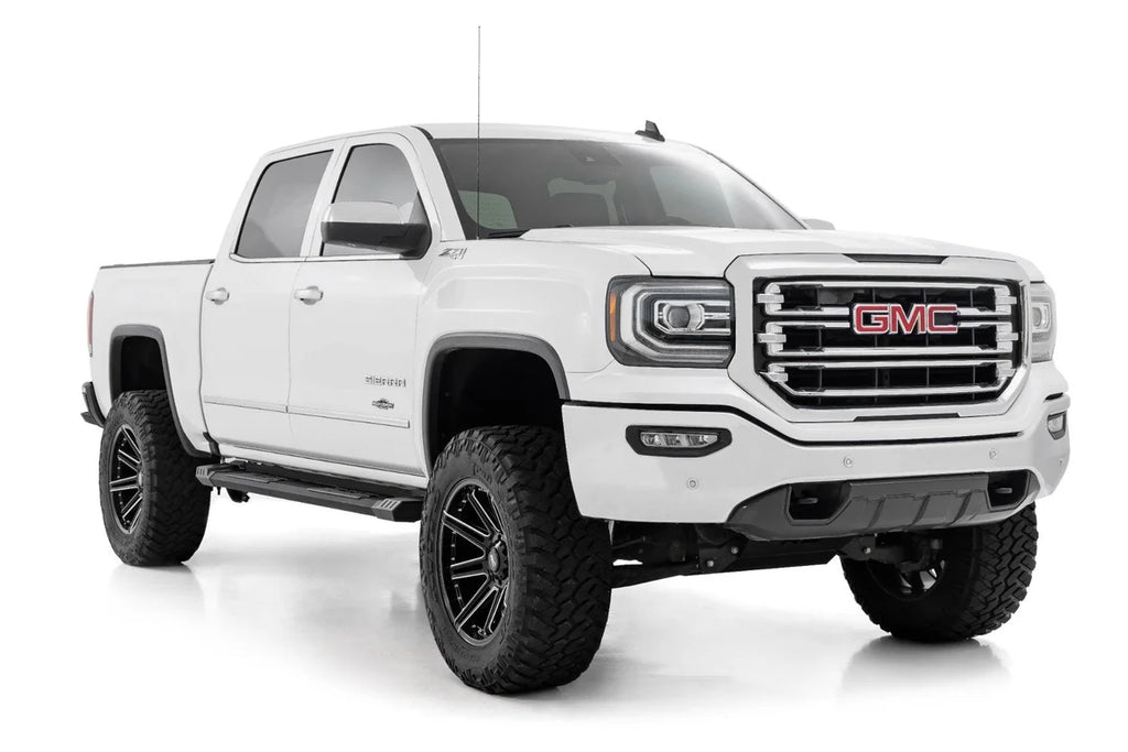 Rough Country HD2 Running Boards | Crew Cab | Chevy/GMC 1500/2500HD/3500HD (07-19) SRB071785 - Side View