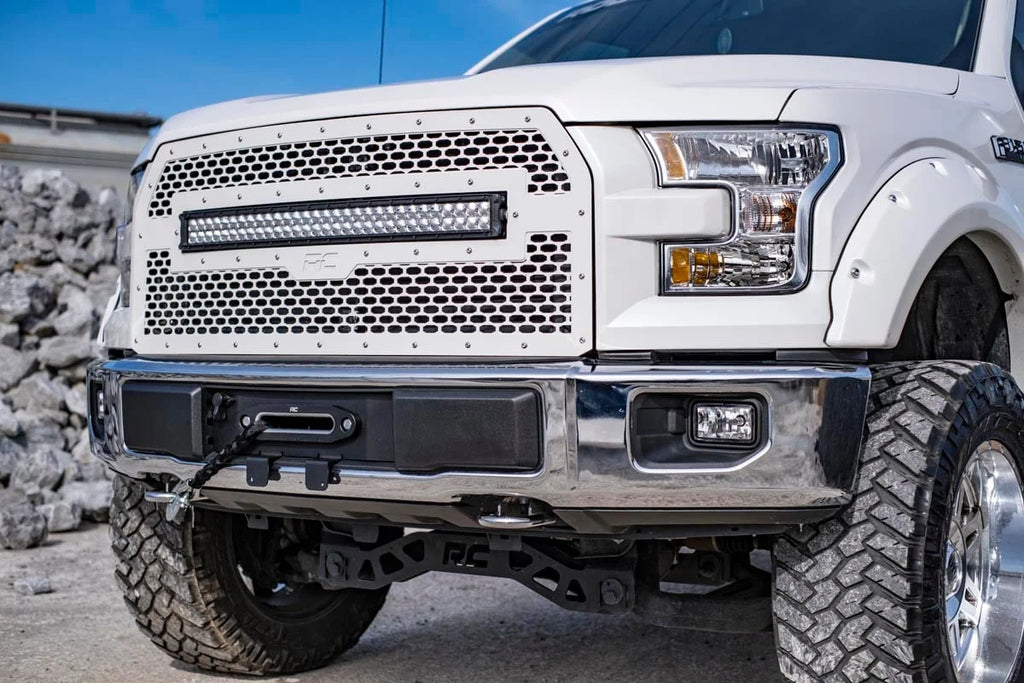 Rough Country Hidden Winch Mount | Ford F-150 2WD/4WD (2015-2020) 51007 - Back View