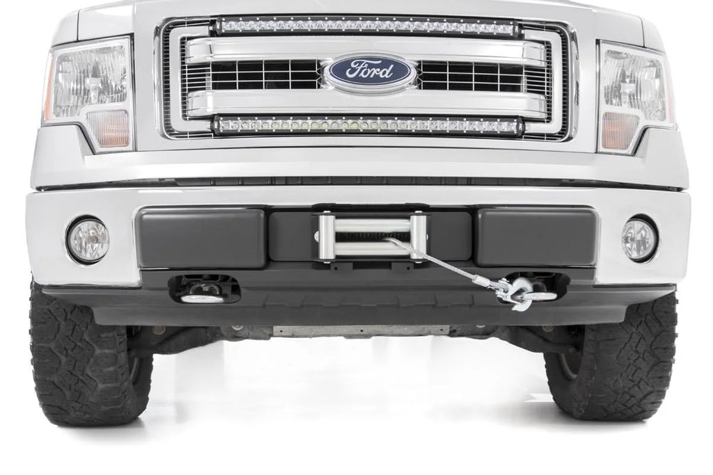 Rough Country Hidden Winch Mounting Plate | Ford F-150 2WD/4WD (2009-2014) 1010 - Installation View