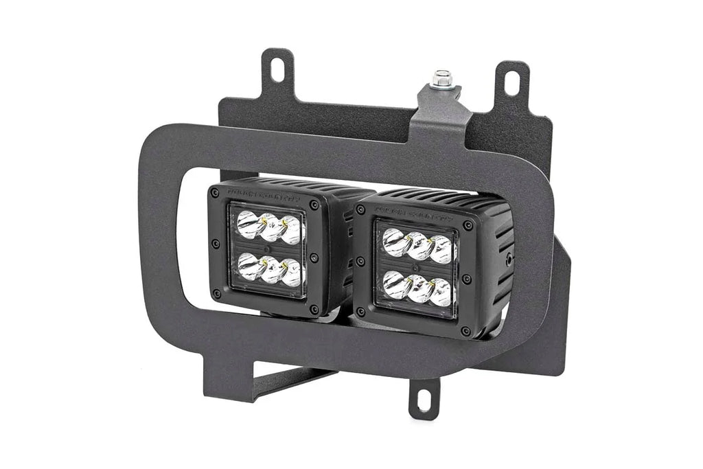 Rough Country LED Light Kit | Fog Mount | Dual 2" Black Pairs | Flood | Ford F-150 (15-17) 70833 - Kit Contents