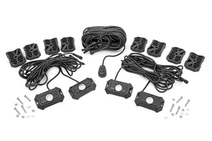 Rough Country LED Rock Light  Kit | 4 Piece Set 70980 - Kit Contents