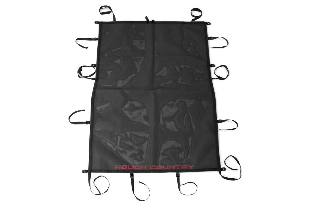 Rough Country Mesh Bikini Top Plus | Black | Jeep Wrangler Unlimited 2WD/4WD (2007-2018) 85110 - Top View