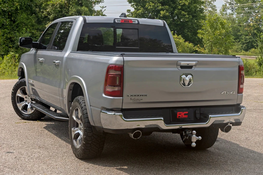 Rough Country OV2 Running Boards | Side Step Bars | Crew Cab | Ram 1500 (19-25)/1500 TRX (21-24) 14008 - Installation View