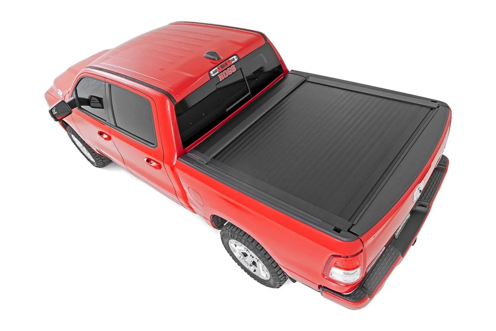 Rough Country Retractable Bed Cover | 5'7" Bed | Ram 1500 (19-25)/1500 TRX (21-24) 46320551A - Installation View