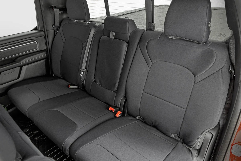 Rough Country Seat Covers |Bucket Seats | FR & RR | Ram 1500 2WD/4WD (2019-2025) 91041 - Back View