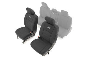 Rough Country Seat Covers |Bucket Seats | FR | Ram 1500 2WD/4WD (2019-2025) 91040 - Front View
