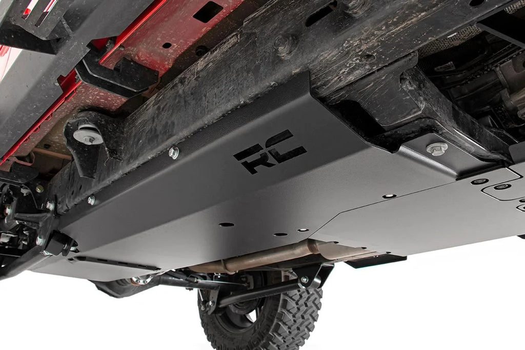 Rough Country Skid Plate Combo | 3.6L | Engine | T-Case | Gas | Jeep Wrangler Unlimited (18-19) 10608 - Installation View